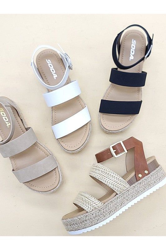sandals Espadrille Sandals - Best Casual Sandals | Open Toe Ankle Strap fashique fusion