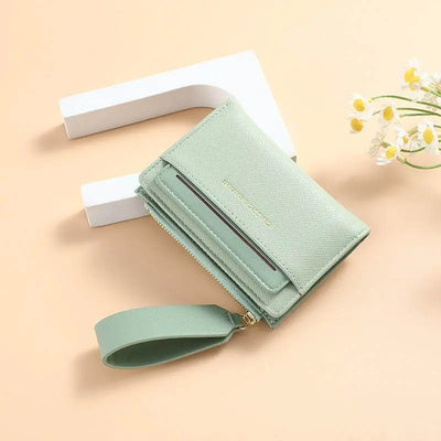 Bisque Simple Elegant Solid Color Wallet For Women