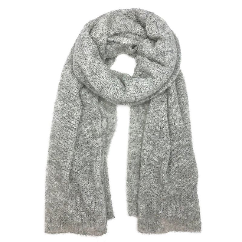 Scarves & Bandanas Gray Ultra Plush Alpaca Scarf - Peruvian Alpaca Fiber fashique fusion