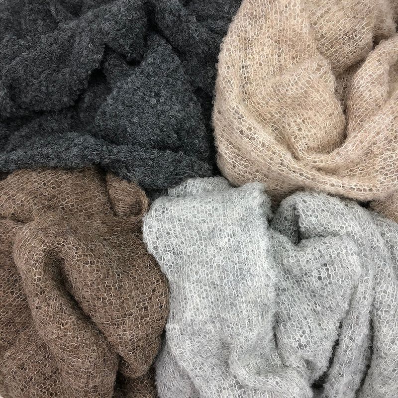 Scarves & Bandanas Gray Ultra Plush Alpaca Scarf - Peruvian Alpaca Fiber fashique fusion