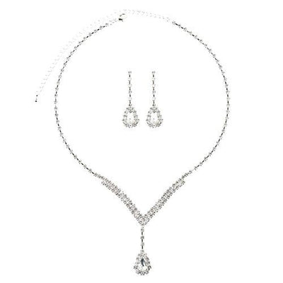 Sets Bridal Jewelry Set - Crystal Rhinestone Set fashique fusion