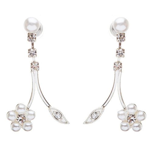 Sets Bridal Wedding Jewelry Set Floral Vine Pearl Rhinestone fashique fusion