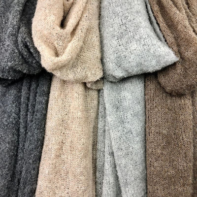 Scarves & Bandanas Gray Ultra Plush Alpaca Scarf - Peruvian Alpaca Fiber fashique fusion