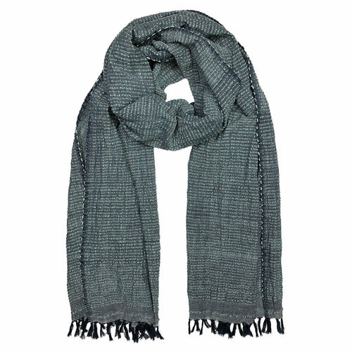 Scarves & Bandanas Denim Ethiopian Scarf - Cotton Stripe | Pure Cotton fashique fusion